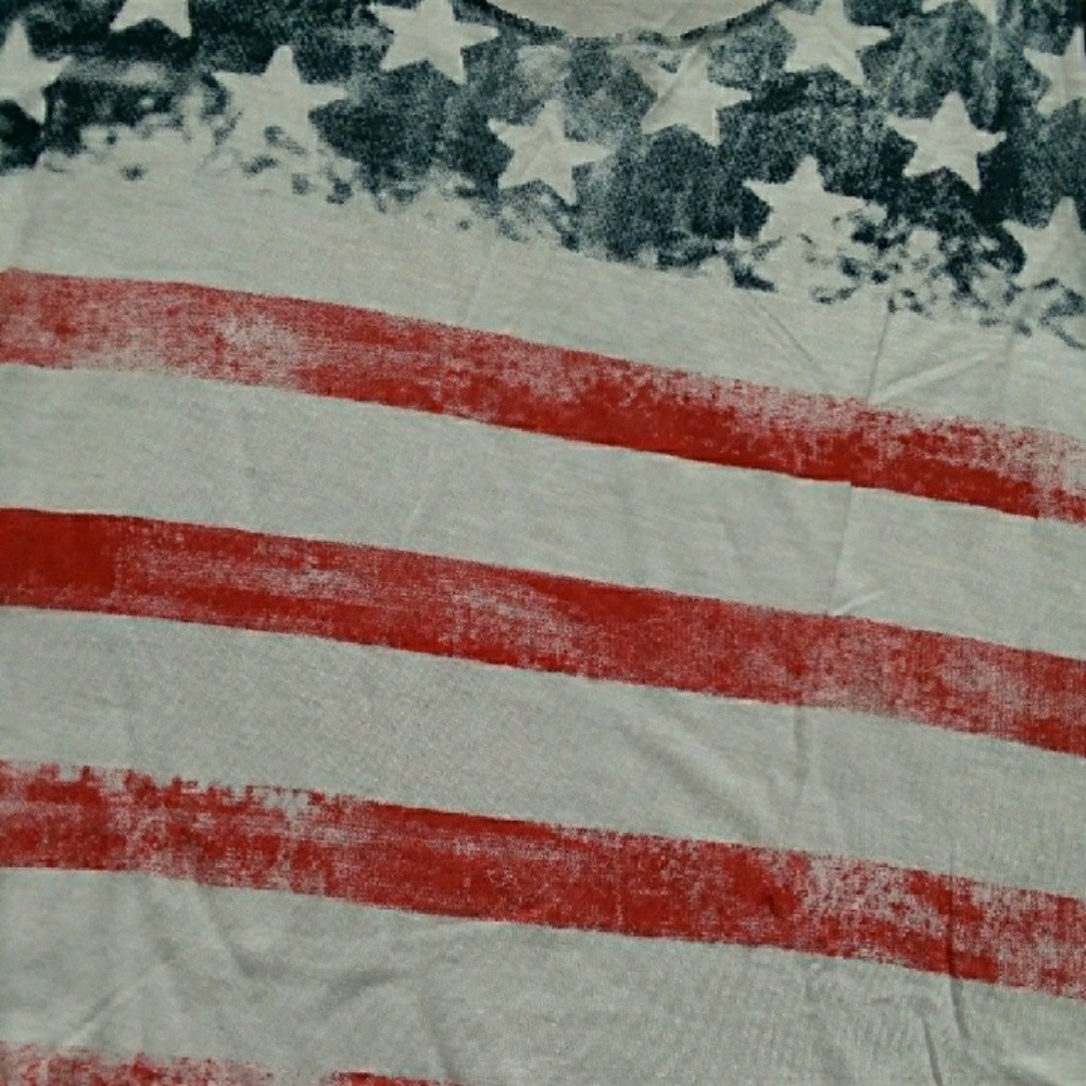 American Flag Crop Top 2S, 2M, 1L Left! - Picture 2 of 4